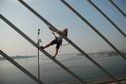 Высотные работы. Киев. Женская бригада